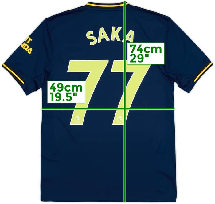 2019-20 Arsenal Third Shirt Saka #77 (S)