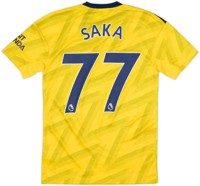 2019-20 Arsenal Away Shirt Saka #77 (XS)