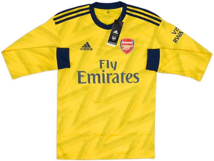 2019-20 Arsenal Away L/S Shirt Saka #77 (XS)