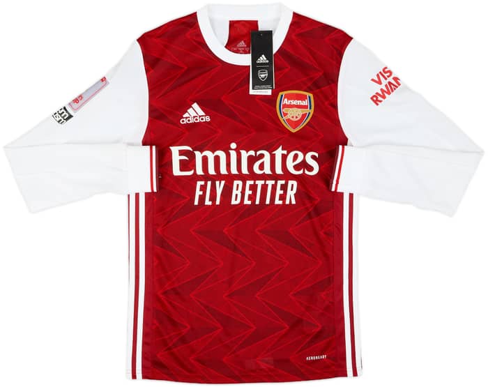 2020-21 Arsenal Home L/S Shirt Aubameyang #14 (XS)