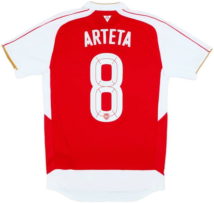 2015-16 Arsenal Home Shirt Arteta #8 (S)