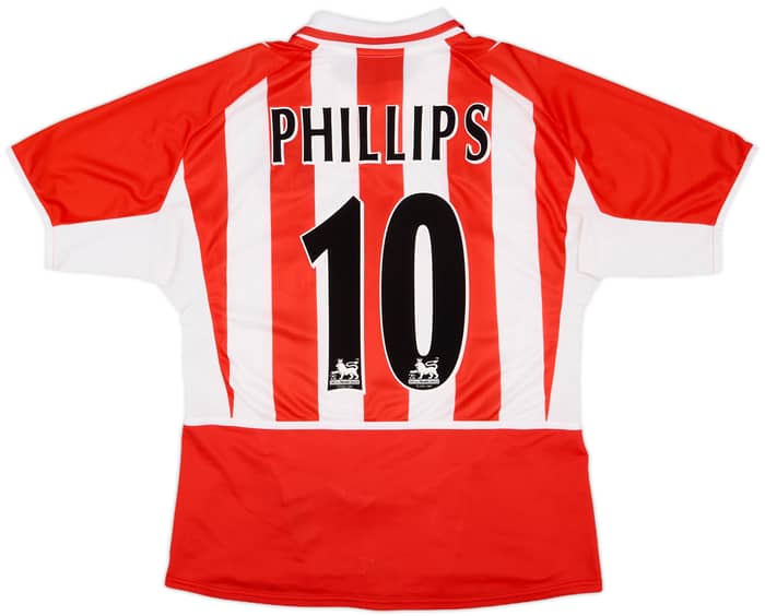 2002-04 Sunderland Home Shirt Phillips #10 - 8/10 - (L)