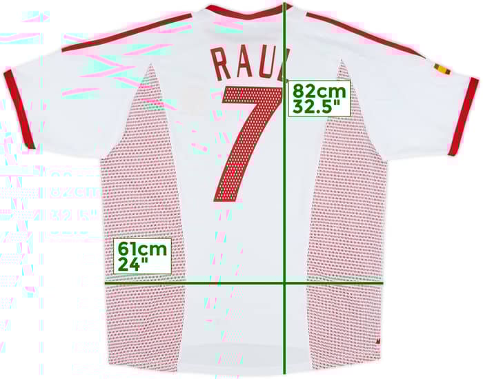 2002-04 Spain Away Shirt Raul #7 - 6/10 - (XL)