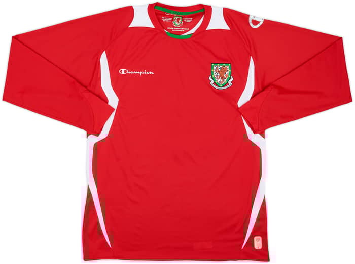 2008-10 Wales Home L/S Shirt - 7/10 - (M)
