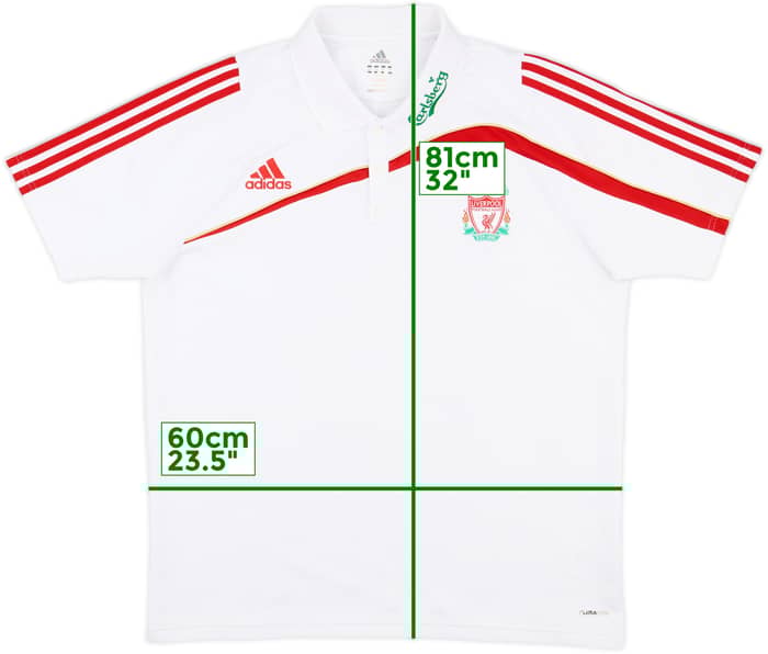 2009-10 Liverpool adidas Polo Shirt - 8/10 - (XL)