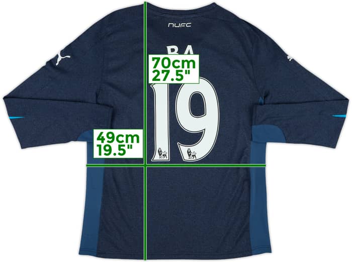 2013-14 Newcastle Away L/S Shirt Ba #19 - 5/10 - (S)