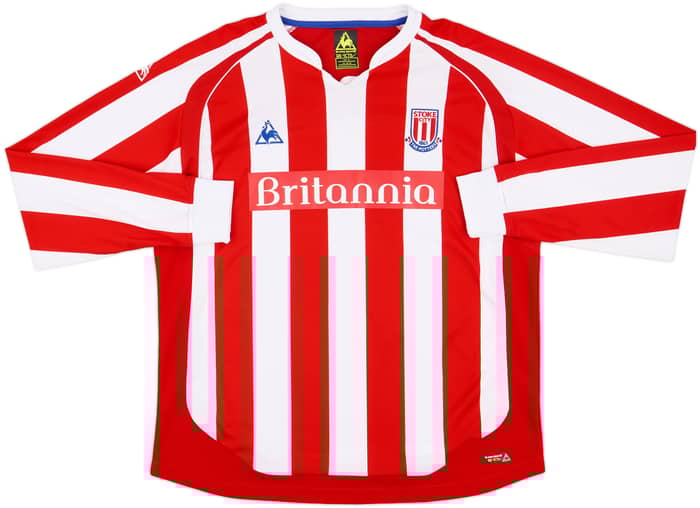 2009-10 Stoke City Home L/S Shirt Delap #24 - 9/10 - (XL)