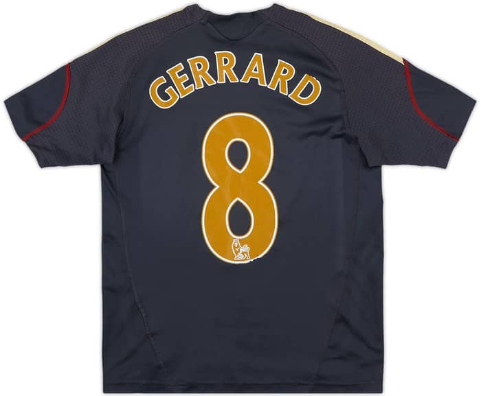 2009-10 Liverpool Away Shirt Gerrard #8 - 6/10 - (S.Boys)