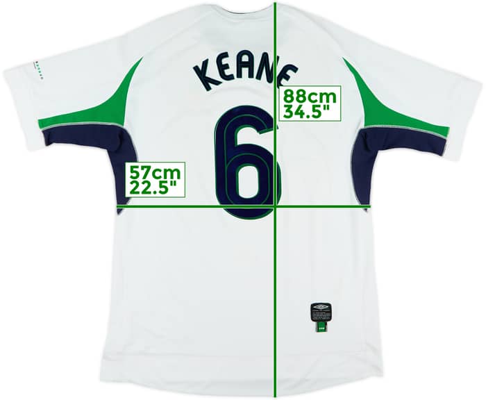 2002-03 Ireland Umbro Training Shirt Keane #6 - 5/10 - (XL)
