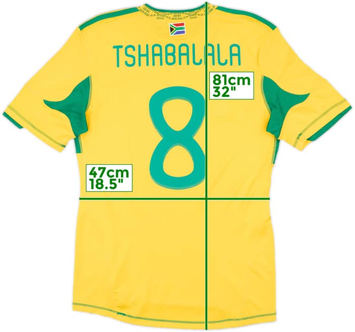 2009-11 South Africa Home Shirt Tshabalala #8 - 9/10 - (M)