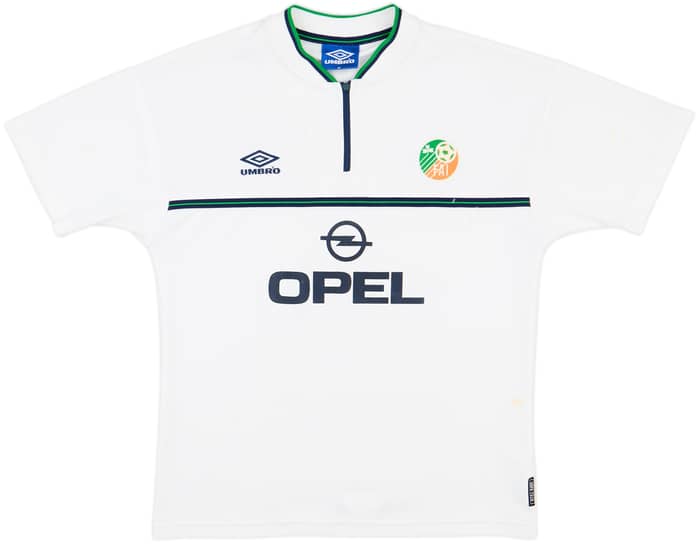 2000-02 Ireland Umbro 1/4 Zip Polo Shirt - 6/10 - (M)