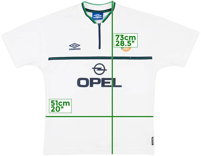 2000-02 Ireland Umbro 1/4 Zip Polo Shirt - 6/10 - (M)