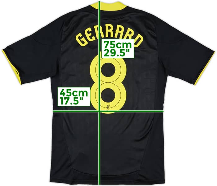 2010-11 Liverpool Third Shirt Gerrard #8 - 7/10 - (S)