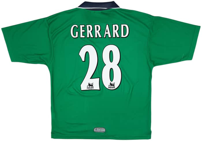 1999-00 Liverpool Away Shirt Gerrard #28 - 8/10 - (M)