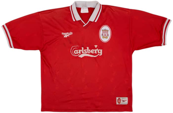 1996-98 Liverpool Home Shirt - 4/10 - (XL)