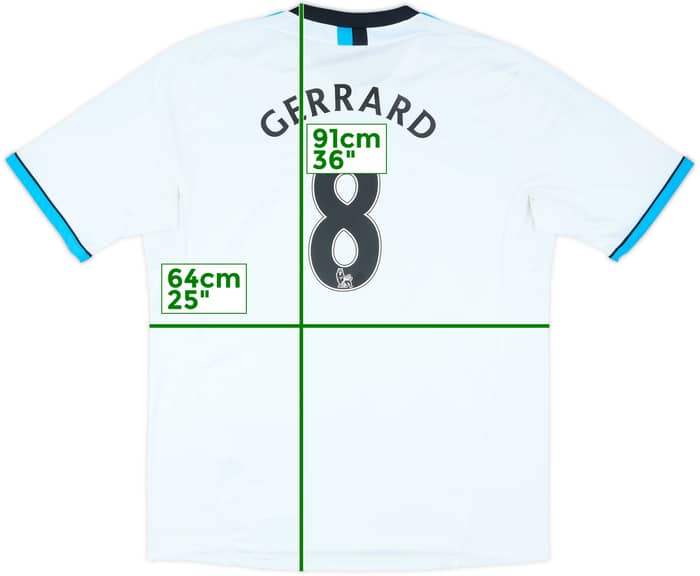 2011-12 Liverpool Third Shirt Gerrard #8 - 8/10 - (3XL)