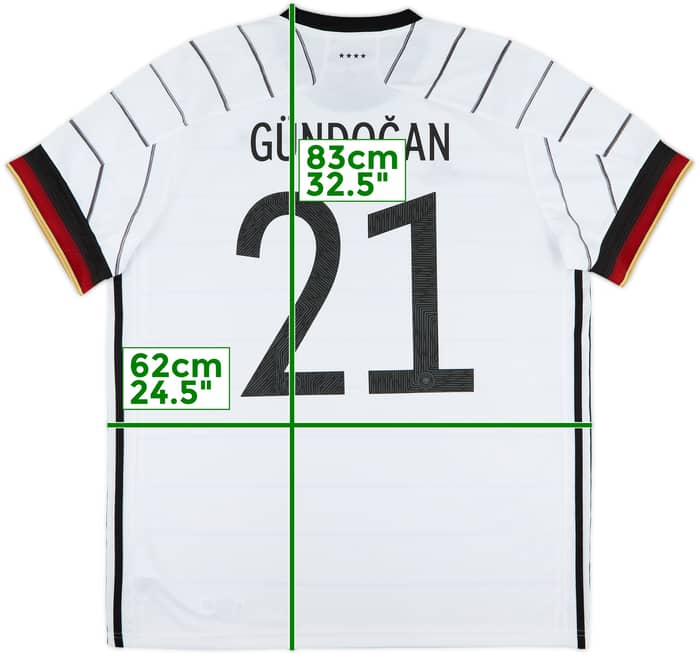 2020-21 Germany Home Shirt Gundogan #21 - 9/10 - (XL)