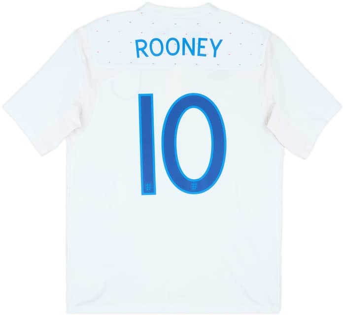 2010-11 England Home Shirt Rooney #10 - 7/10 - (L)