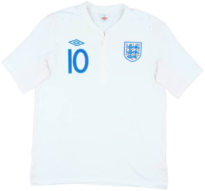 2010-11 England Home Shirt Rooney #10 - 7/10 - (L)