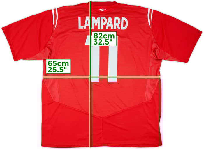 2004-06 England Away Shirt Lampard #11 - 10/10 - (3XL)
