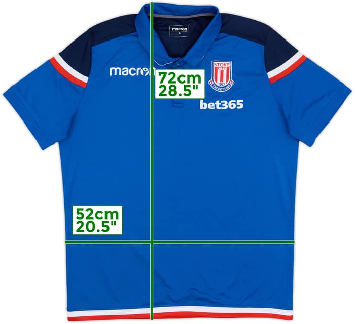 2017-18 Stoke City Macron Polo Shirt - 10/10 - (L)