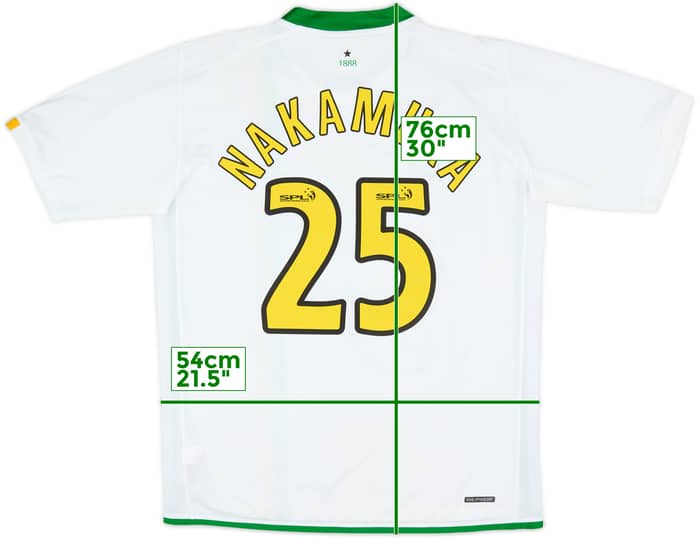 2006-08 Celtic European Shirt Nakamura #25 - 8/10 - (L)