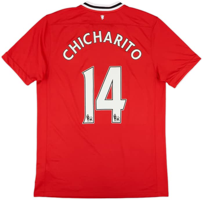 2011-12 Manchester United Home Shirt Chicharito #14 - 6/10 - (L)