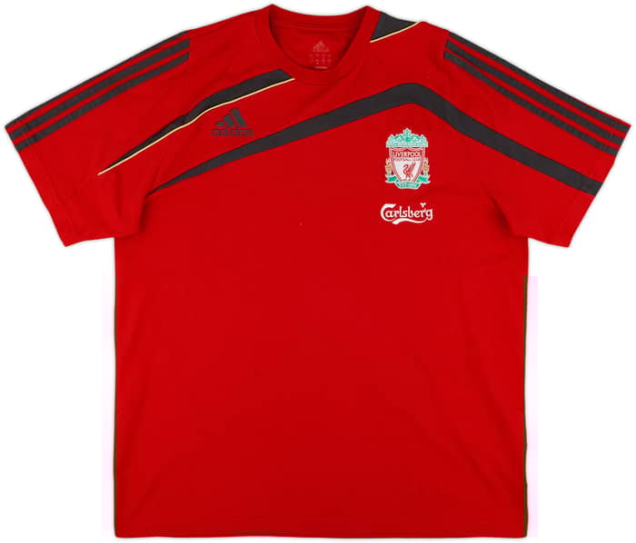 2009-10 Liverpool adidas Cotton Tee - 8/10 - (L)