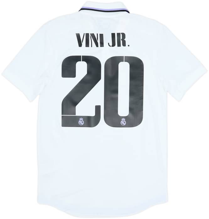 2022-23 Real Madrid Authentic Home Shirt Vini Jr #20 (S)