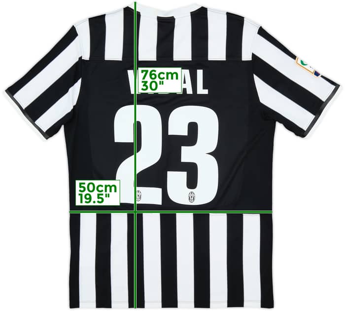 2013-14 Juventus Home Shirt Vidal #23 - 6/10 - (S)