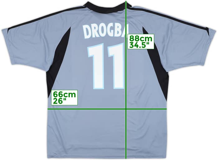 2003-04 Olympique Marseille Third Shirt Drogba #11 - 9/10 - (XXL)