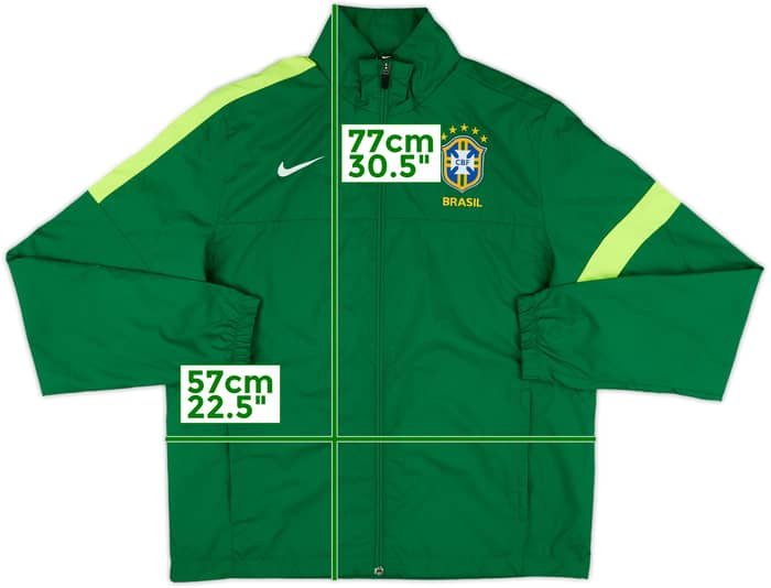 2013-14 Brazil Nike Track Jacket - 8/10 - (M)