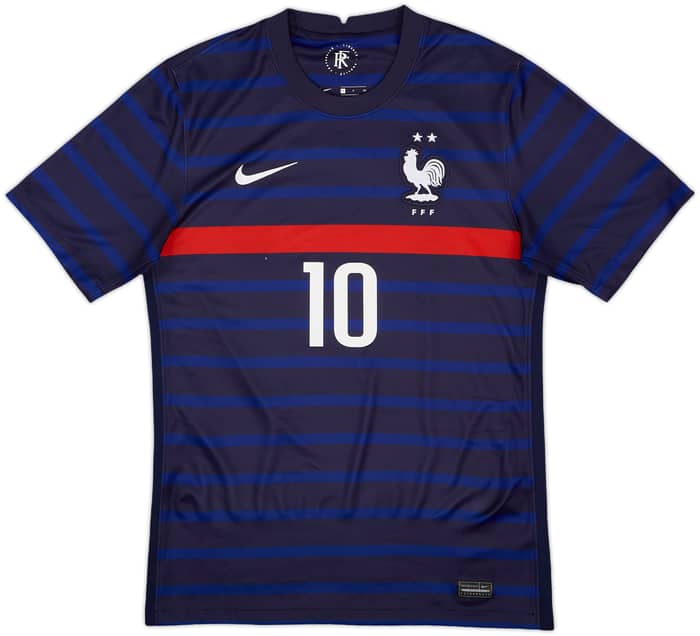 2020-21 France Home Shirt Mbappe #10 - 6/10 - (S)