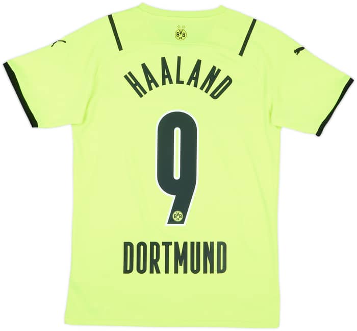 2021-22 Borussia Dortmund European Home Shirt Haaland #9 - 8/10 - (S)