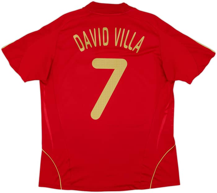 2007-09 Spain Home Shirt David Villa #7 - 5/10 - (XL)