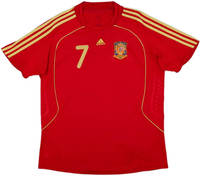 2007-09 Spain Home Shirt David Villa #7 - 5/10 - (XL)