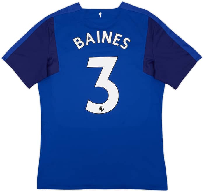 2017-18 Everton Home Shirt Baines #3 - 8/10 - (L)