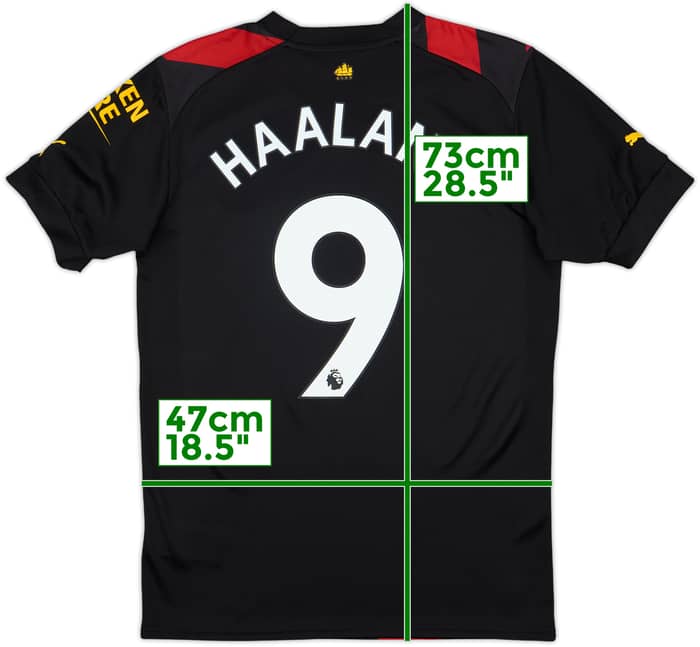 2022-23 Manchester City Away Shirt Haaland #9 (S)