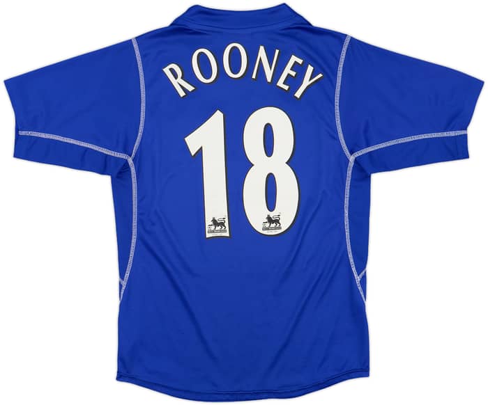2002-03 Everton Home Shirt Rooney #18 - 7/10 - (L.Boys)