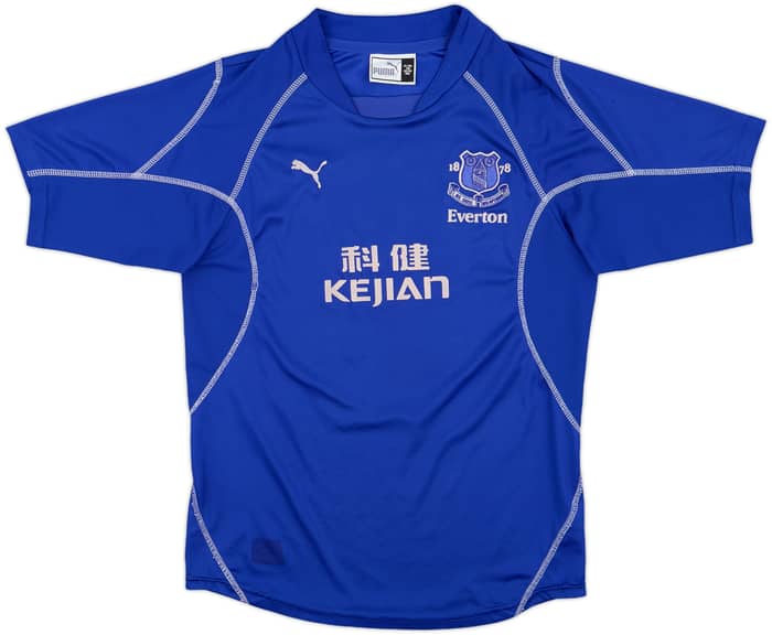 2002-03 Everton Home Shirt Rooney #18 - 7/10 - (L.Boys)