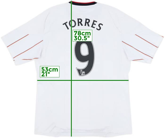 2010-11 Liverpool Away Shirt Torres #9 - 5/10 - (L)