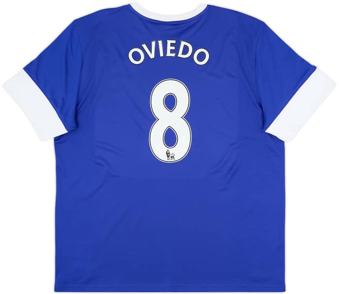 2012-13 Everton Home Shirt Oviedo #8 - 9/10 - (XXL)