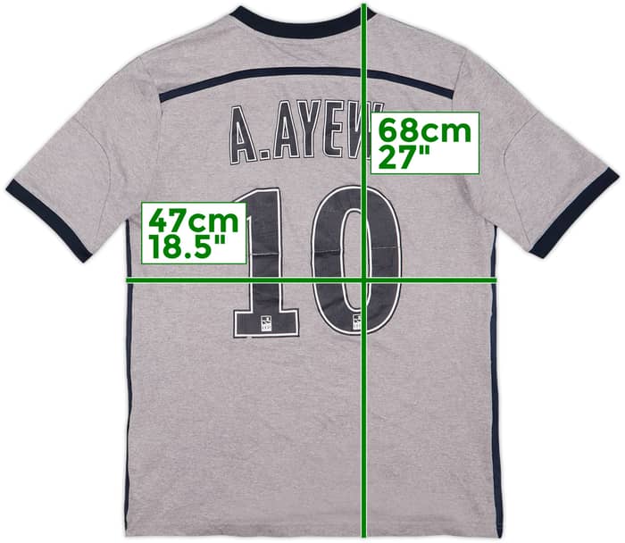 2014-15 Olympique Marseille Third Shirt A.Ayew #10 - 5/10 - (XL.Boys)