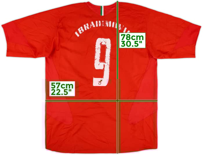 2005-06 Juventus Away Shirt Ibrahimovic #9 - 4/10 - (L)