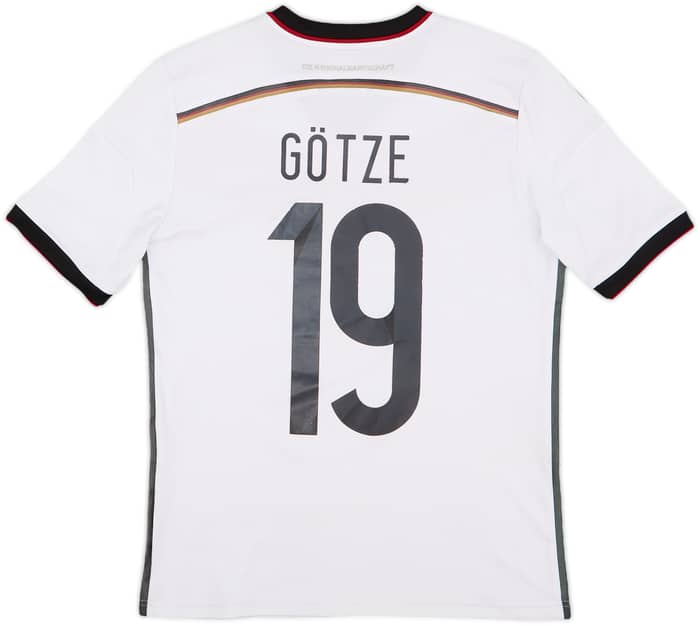 2014-15 Germany Home Shirt Gotze #19 - 5/10 - (L.Boys)