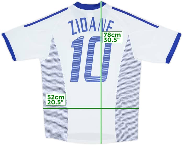 2002-04 France Away Shirt Zidane #10 - 9/10 - (M)