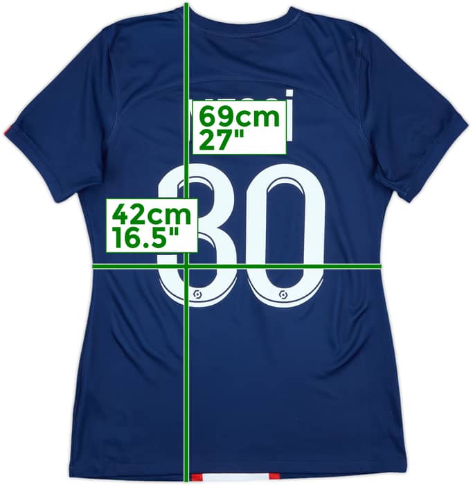 2022-23 Paris Saint-Germain Home Shirt Messi #30 - 6/10 - (Women's M)