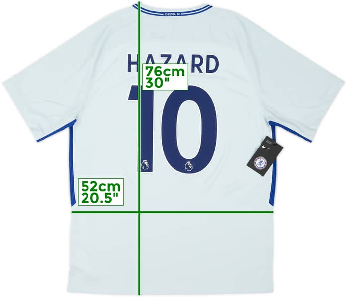 2017-18 Chelsea Away Shirt Hazard #10 (L)