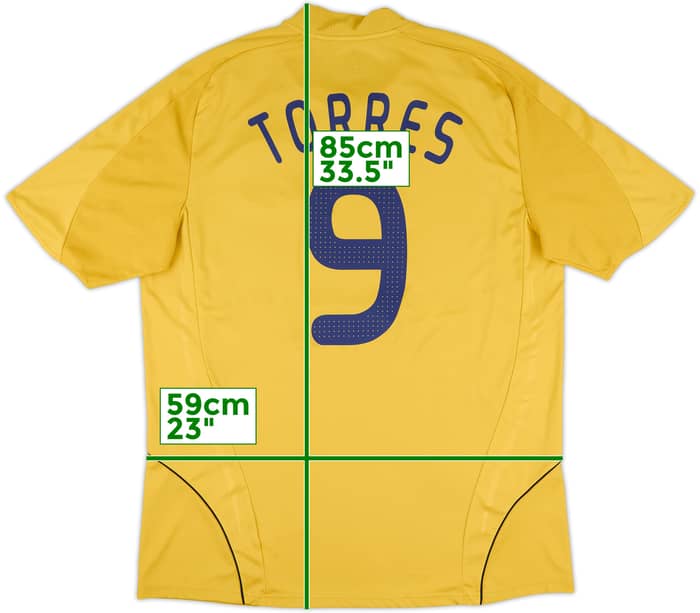 2008-10 Spain Away Shirt Torres #9 - 8/10 - (XL)