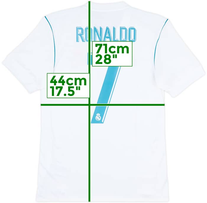2017-18 Real Madrid Home Shirt Ronaldo #7 - 8/10 - (XS)